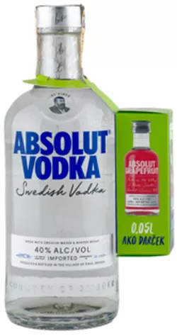 Vodka Absolut 40% 0.75L