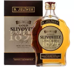 BOŠÁCKA Slivovitz Kosher zlatá 10YO budík 50% 0,70l